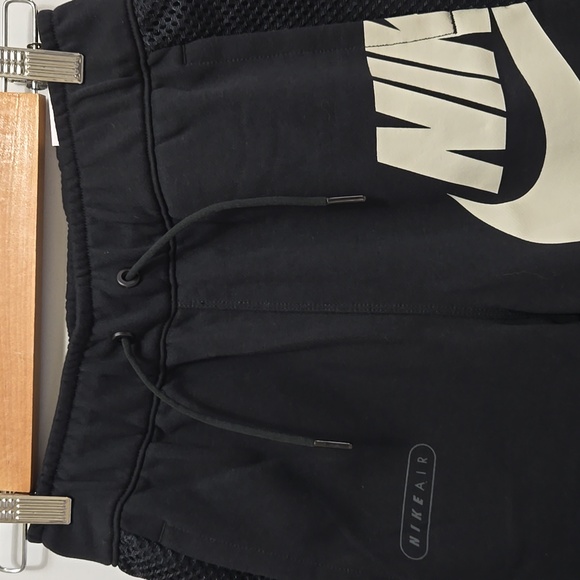 Nike Air French Terry Logo Short Black Boys Size L 14/16 - Picture 9 of 15